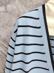 Bagsaaa Chanel Cardigan Light Blue Cashmere P79532 - 3