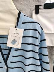 Bagsaaa Chanel Cardigan Light Blue Cashmere P79532 - 2