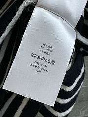 Bagsaaa Dior Black and White Stripe Tee - 3