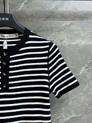 Bagsaaa Dior Black and White Stripe Tee - 2