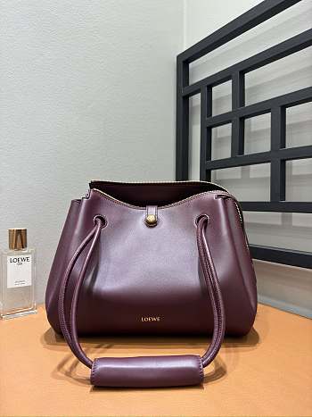 Bagsaaa Loewe Medium Madrid bag in supple calfskin burgundy - 29cm