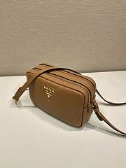 Bagsaaa Prada Small leather shoulder bag 1BH082 brown - 22cm - 3