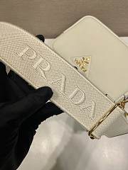 Bagsaaa Prada Small leather shoulder bag 1BH082 white - 22cm - 2