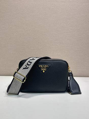 Bagsaaa Prada Small leather shoulder bag 1BH082 black - 22cm