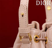 Bagsaaa Dior Caro Nano Bucket Bag Pink Macrocannage Lambskin - 15cm - 4