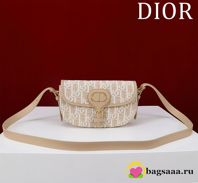 Bagsaaa Dior Bobby East-West Bag Natural Dior Oblique Jacquard - 21cm - 1
