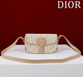 Bagsaaa Dior Bobby East-West Bag Natural Dior Oblique Jacquard - 21cm