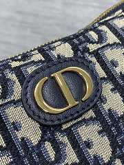 Bagsaaa Dior 30 Montaigne Wanderlust Mini Bag Blue Dior Oblique Jacquard and Smooth Calfskin - 26cm - 4