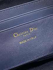 Bagsaaa Dior 30 Montaigne Wanderlust Mini Bag Blue Dior Oblique Jacquard and Smooth Calfskin - 26cm - 3