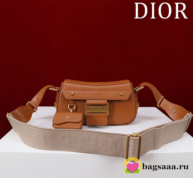 Bagsaaa Dior Small Streetchic Bag Brown Vintage Smooth Calfskin - 24cm - 1