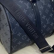 Bagsaaa LV M46655 Keepall Bandoulière 35 Monogram Eclipse coated canvas - 34cm - 3