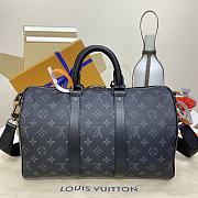 Bagsaaa LV M46655 Keepall Bandoulière 35 Monogram Eclipse coated canvas - 34cm - 2