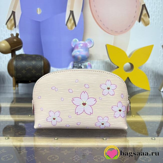 Bagsaaa LV M14052 Neuheit LV x TM Cosmetic Pouch PM Pink - 19cm - 1