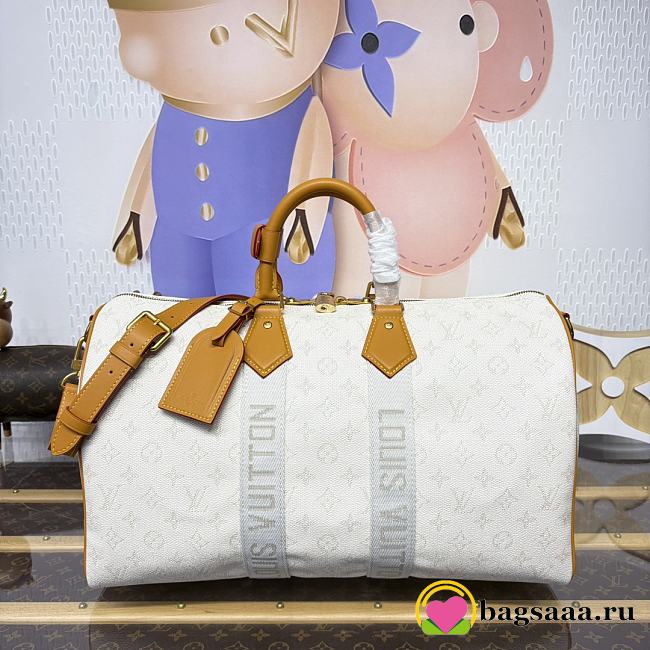 Bagsaaa LV M14838 Keepall Bandoulière 45 off white - 45cm - 1