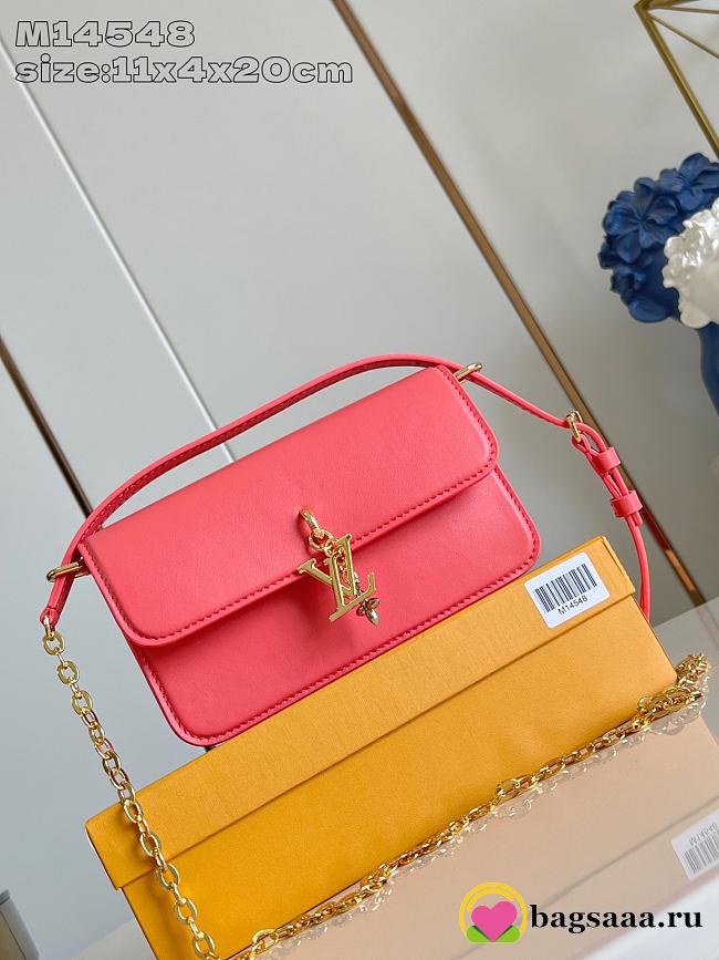 Bagsaaa LV M14548 Wallet On Chain LV Bloom Coral - 20cm - 1