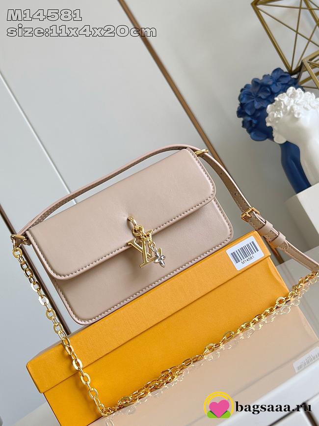 Bagsaaa LV M14581 Wallet On Chain LV Bloom Beige - 20cm - 1