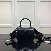 Bagsaaa Gucci Bamboo 1947 small bag black - 21cm - 1