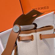Bagsaa Hermes Mini Herbag Beige & Brown - 20cm - 2