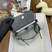 Bagsaa Hermes Mini Herbag Gray - 20cm - 4