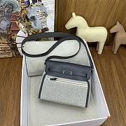 Bagsaa Hermes Mini Herbag Gray - 20cm - 2