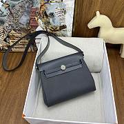 Bagsaa Hermes Mini Herbag Black - 20cm - 2