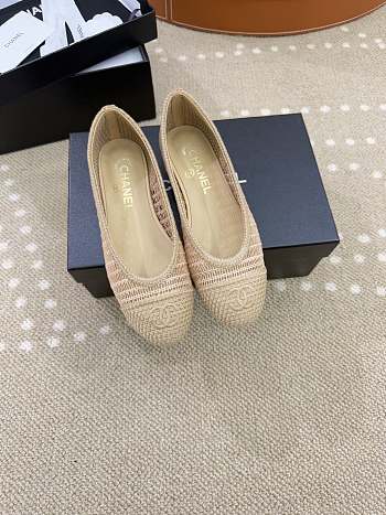 Bagsaaa Chanel Ballet flats Beige Raffia