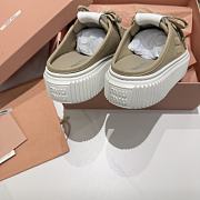 Bagsaaa Miu Miu Denim sneaker mules beige - 4