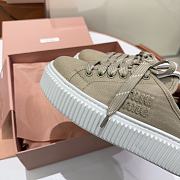 Bagsaaa Miu Miu Denim sneaker mules beige - 3