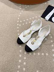 Bagsaaa Chanel Mary Jane Heels with Floral White - 3