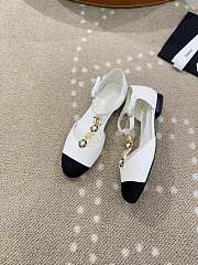 Bagsaaa Chanel Mary Jane Heels with Floral White - 2