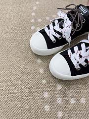 Bagsaaa Miu Miu Washed denim sneakers black - 4