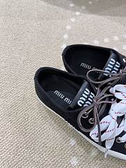 Bagsaaa Miu Miu Washed denim sneakers black - 3