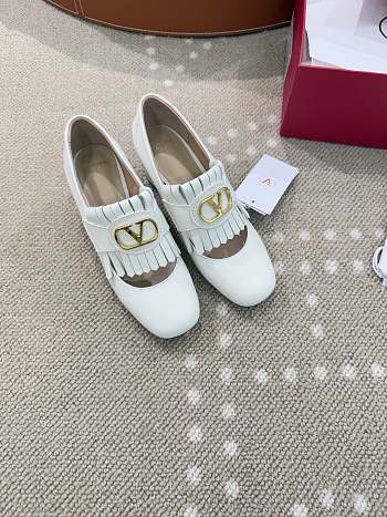 Bagsaaa Valentino Garavani 60mm VLogo Signature pumps white