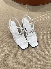 Bagsaaa Hermès Eve 60 sandals white - 6cm - 4
