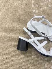 Bagsaaa Hermès Eve 60 sandals white - 6cm - 2