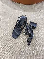 Bagsaaa Hermès Eve 60 sandals black - 6cm - 4