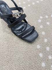 Bagsaaa Hermès Eve 60 sandals black - 6cm - 3
