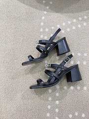 Bagsaaa Hermès Eve 60 sandals black - 6cm - 2