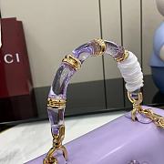 Bagsaaa Gucci Bamboo Diva medium bag 827750 lilac shiny - 27cm - 4