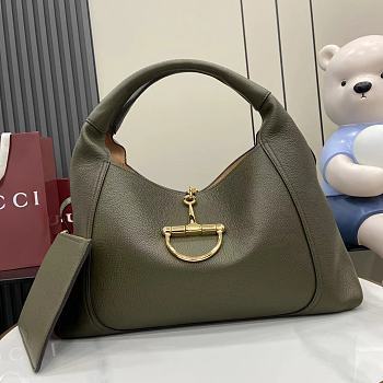 Bagsaaa Gucci Softbit maxi shoulder bag 837466 dark green - 46cm