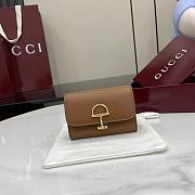 Bagsaaa Gucci Softbit card case 828148 brown - 10.5cm - 1
