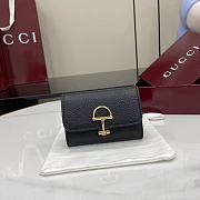 Bagsaaa Gucci Softbit card case 828148 black - 10.5cm - 1