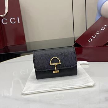 Bagsaaa Gucci Softbit card case 828148 black - 10.5cm