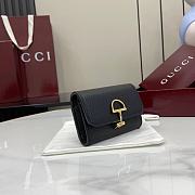 Bagsaaa Gucci Softbit card case 828148 black - 10.5cm - 2