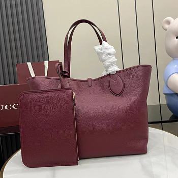 Bagsaaa Gucci Totissima large reversible tote bag 839112 red - 50cm