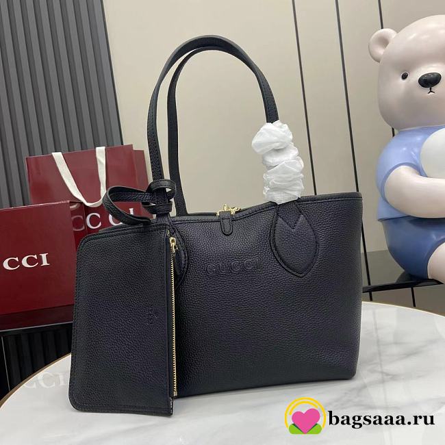 Bagsaaa Gucci Totissima small reversible tote bag 839124 black - 21cm - 1