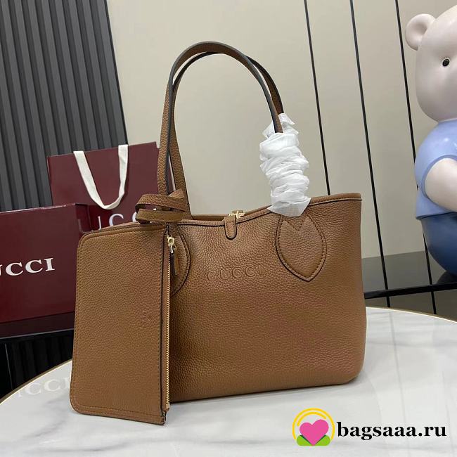 Bagsaaa Gucci Totissima small reversible tote bag 839124 brown - 21cm - 1