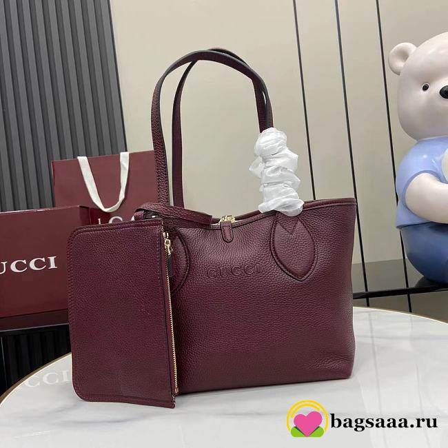 Bagsaaa Gucci Totissima small reversible tote bag 839124 red - 21cm - 1