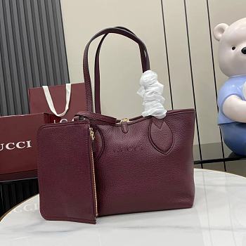 Bagsaaa Gucci Totissima small reversible tote bag 839124 red - 21cm