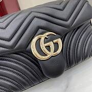 Bagsaaa Gucci GG Marmont medium shoulder bag 837267 black - 26cm - 3